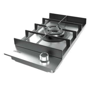 Cecotec Bolero Squad G 1400F Inox Cocina de Gas Encastrable - 1 Quemador - Acero Inoxidable - 3.4kW - Parrillas de Hierro Fundid