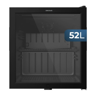 Cecotec Bolero CoolMarket BC 52 Black Nevera Minibar - Capacidad 52L - 53 Latas - Luz LED - Temperatura Regulable de 0 a 10ºC -