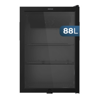 Cecotec Bolero CoolMarket BC 72 Black Nevera Minibar - Capacidad 72L - 88 Latas - Luz LED - Temperatura Regulable de 0 a 10ºC -