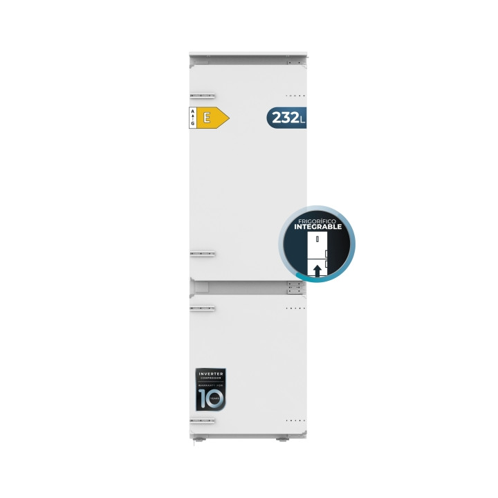 Cecotec Bolero CoolMarket Combi BI-S MC 232 E Frigorifico Combi - Capacidad 232L - Incluye Accesorios - Modo Vacaciones - Total