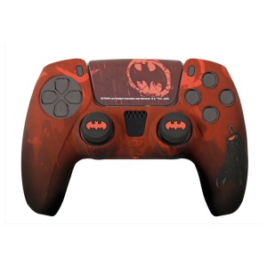 FR-TEC Pack Oficial de Batman Funda de Silicona + Grips para Joysticks para Dualsense - Diseño Inspirado en Comics - Sticker p