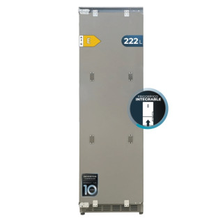 Cecotec Bolero CoolMarket UF BI-D 222 GREY E Congelador Integrable - Capacidad 222L - 1 Puerta - Temperatura Regulable - Fast Fr