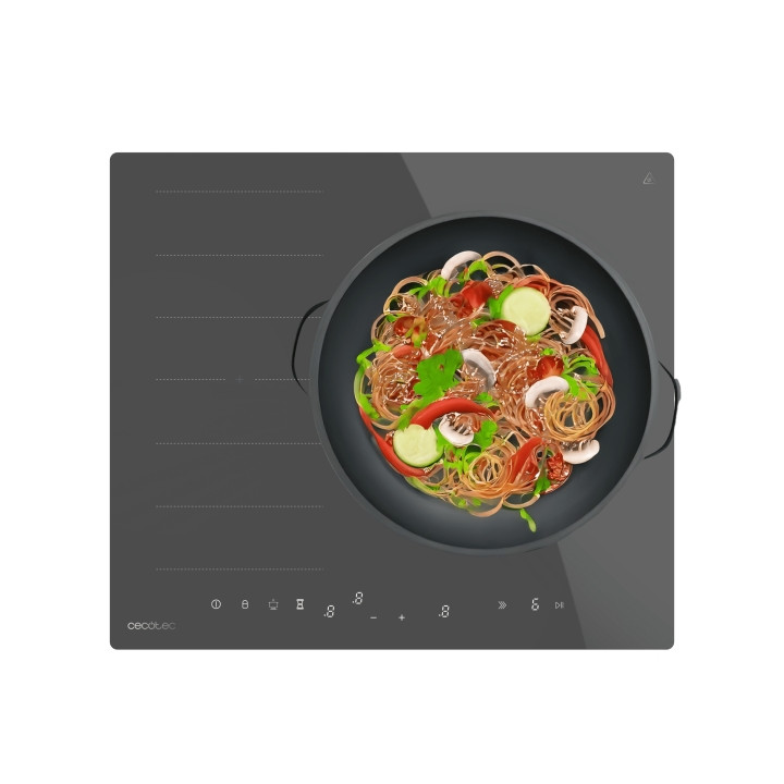 Cecotec Bolero Squad I 3600 FullFlex Grey Cocina de Induccion Encastrable - 7400W - Temporizador - Control Tactil Invisible - 9