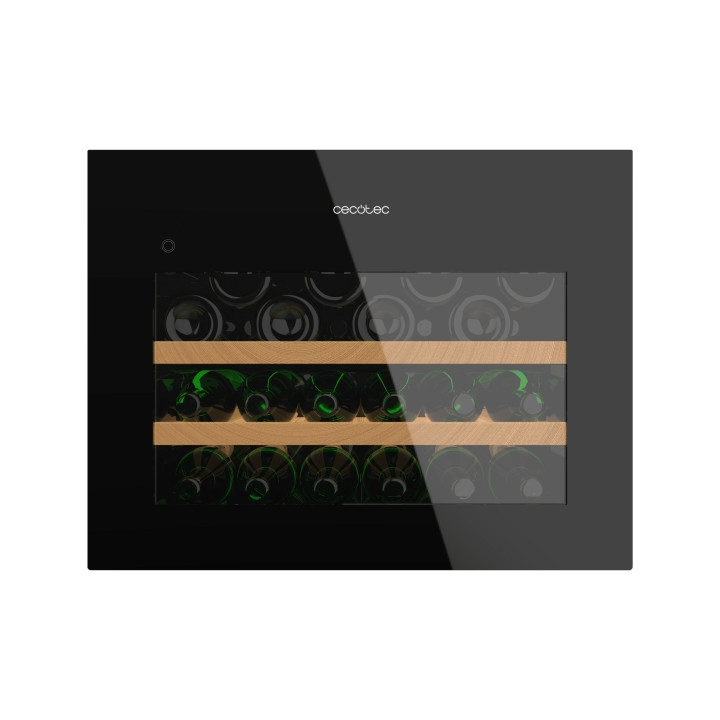 Cecotec Bolero GrandSommelier BI 28000 Touch Black Compressor Vinoteca para 28 Botellas - Luz LED - Temperatura Regulable - Comp