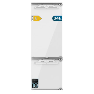 Cecotec Bolero CoolMarket Combi BI-D FLW 341 E Frigorifico Combi Integrable - Capacidad 341L - Incluye Accesorios - Compresor In
