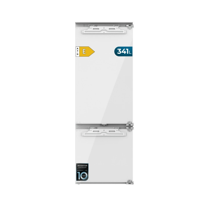 Cecotec Bolero CoolMarket Combi BI-D FLW 341 E Frigorifico Combi Integrable - Capacidad 341L - Incluye Accesorios - Compresor In