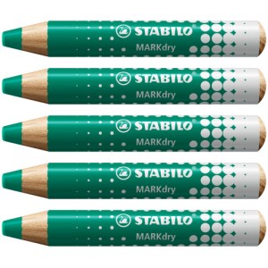 Lapiz para pizarra blanca markdry verde stabilo 648/43