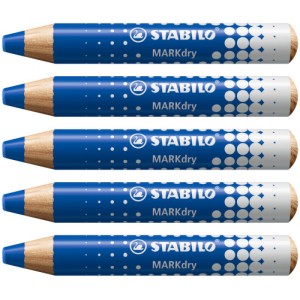 Lapiz para pizarra blanca markdry azul stabilo 648/41