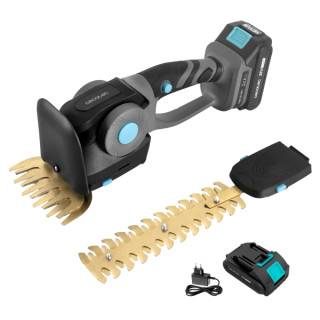 Cecotec TitaniumSword 2120 Hand XL Cortasetos Inalambrico 2 en 1 - Espada de 22cm - Mando Rotatorio - Bateria 21V 2.000mAh - Mot