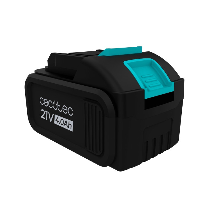Cecotec NEX21 Bateria para Herramientas de 21V - Capacidad 4000mAh - Puerto de Carga Incluido - Color Negro