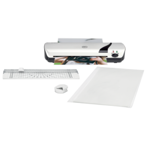 Set plastificadora inspire+ blanca a4 + cizalla + cortador esquinas gbc 4410034