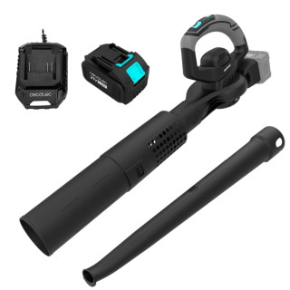 Cecotec AirForce 2in1 MultiFunction Soplador de Hojas Inalambrico - 3000W - Bateria 21V 4Ah - Incluye Accesorios - Velocidad has