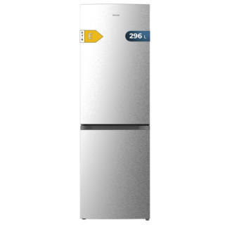 Cecotec Bolero CoolMarket Combi 296 DF Inox Frigorifico Combi - Capacidad 296L - Luz LED - Defrost - Congelacion Ultrarapida - C