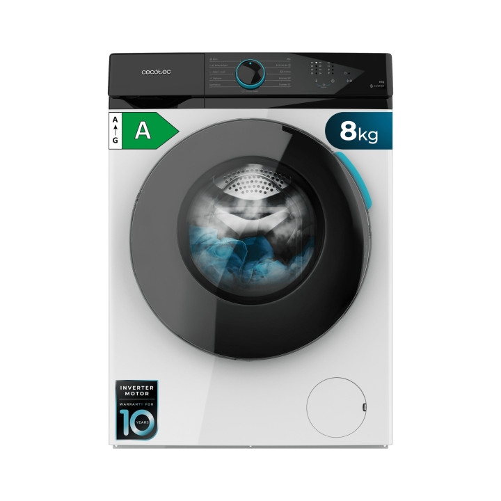 Cecotec Bolero DressCode 8110 Inverter Lavadora de Carga Frontal - Capacidad 8kg - Velocidad 1200rpm - Seguro Infantil - Motor I