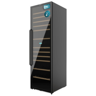 Cecotec Bolero GrandSommelier Duo 176000 Black Vinoteca para 176 Botellas - Luz LED - Temperatura Regulable - Doble Zona - Panta