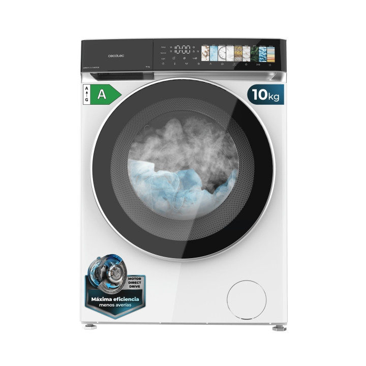 Cecotec Bolero DressCode 10970 Direct Drive Lavadora de Carga Frontal - Capacidad 10kg - Velocidad 1400rpm - Puerta XXL - 11 Pro