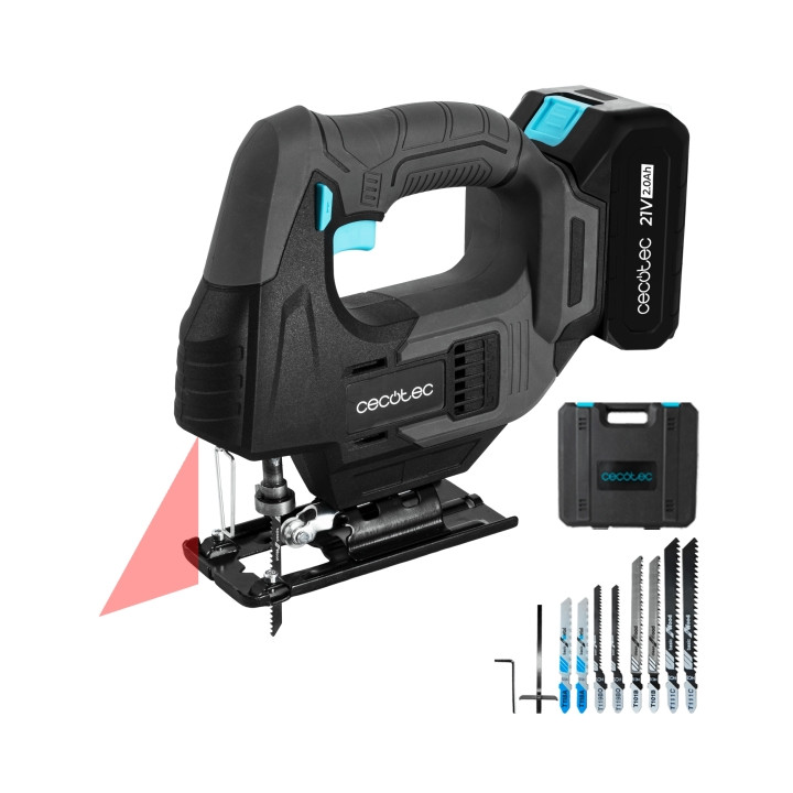 Cecotec Sierra de Calar MultiCut 500 Vision Liberty Sierra de Calar Inalambrica - Bateria 21V 2Ah - Accesorios Incluidos - Luz L