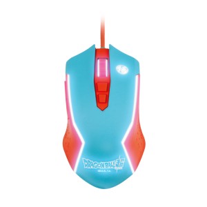 FR-TEC PC Dragon Ball Super Raton Goku - Diseño Ergonomico - Luz LED RGB - Control de Dpi (800-8000) - Almohadillas Deslizante