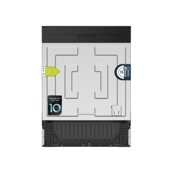 Cecotec Bolero Aguazero 6620 Full-BI Lavavajillas Integrable de 60cm - 15 Servicios - Modo Turbo - 8 Programas - Motor Inverter