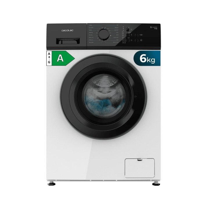 Cecotec Bolero DressCode 620 Inverter Lavadora de Carga Frontal - Capacidad 6kg - Velocidad 1000rpm - Temperatura Regulable - Mo