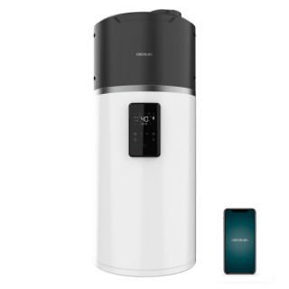 Cecotec AeroThermal 100 Water Connected Termo con Aerotermia de 100L - Pantalla Tactil - Temperatura Regulable - Control por App