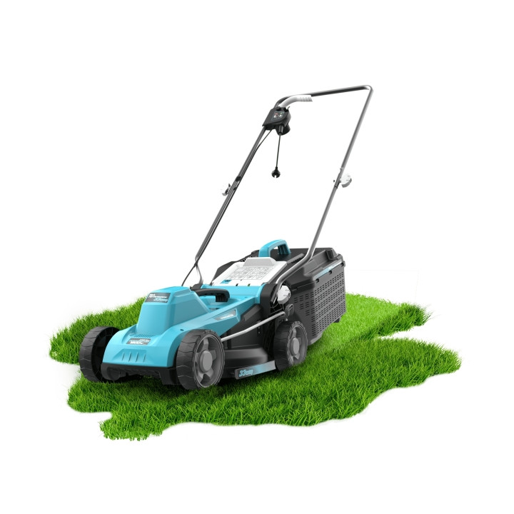 Cecotec Terrenator 330 Flex Cortacesped Electrico - 1200W - Capacidad 30L - Velocidad 3450rpm - Deposito de 30L - Ancho de Corte