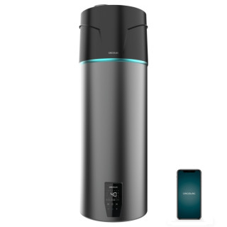 Cecotec AeroThermal 120 Water Connected Termo con Aerotermia de 120L - Pantalla Tactil - Temperatura Regulable - Control por App
