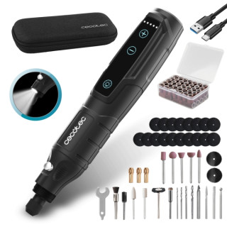 Cecotec Multihand One Detail Multiherramienta Rotativa Inalambrica - Bateria de 3.7V - Velocidad Ajustable hasta 18000rpm - Estu