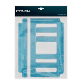 Cecotec Pack de 3 Mopas para Conga Windroid 1490 Twerkingspray Connected - Color Azul