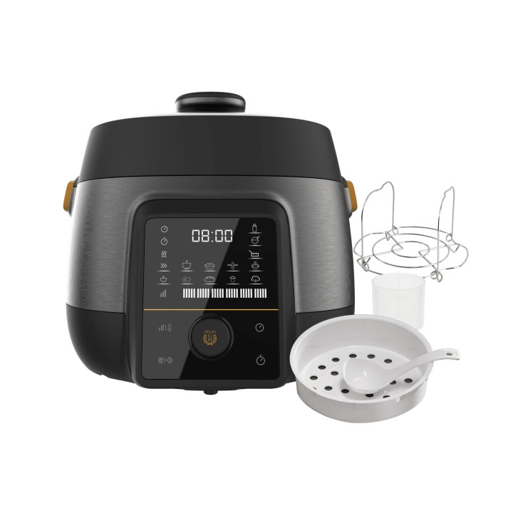 Cecotec GM Pot Chef 5000 Olla a Presion Electrica de 5L - Programable - Cubeta Antiadherente - Temperatura Regulable - Modos Pre