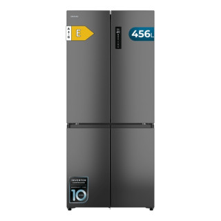 Cecotec Bolero CoolMarket 4D 456 SBI Dark E Frigorifico Americano 4 Puertas - Capacidad 456L - Silencioso 35dB - Luz LED - Panta