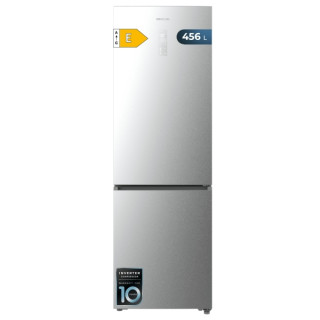 Cecotec Bolero CoolMarket Combi 456 Inox E Frigorifico Combi - Capacidad 456L - Compresor Inverter - Congelacion Ultrarapida - S
