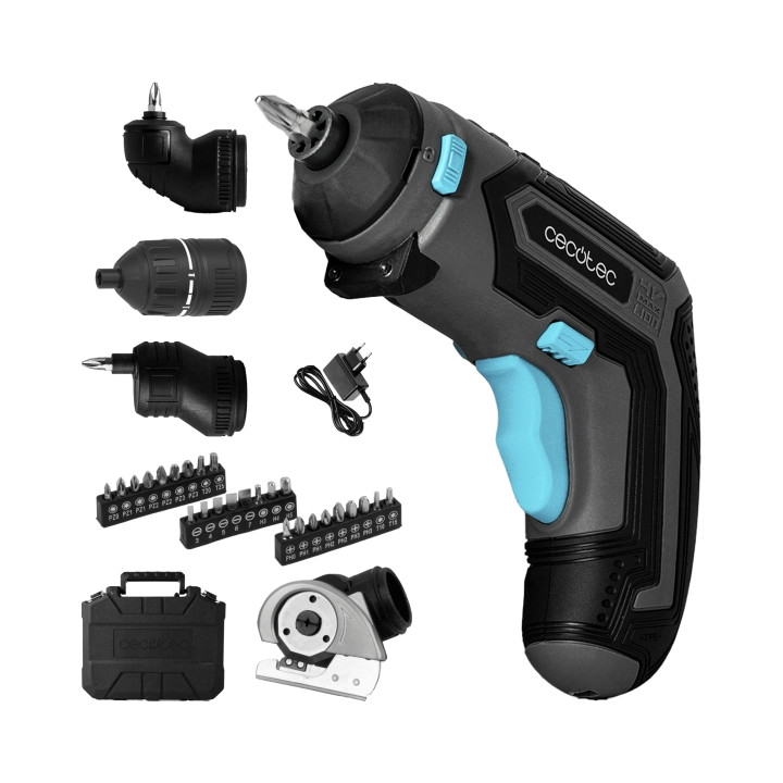 Cecotec Atornillador electrico PowerGyro 3500 Total Set Atornillador Inalambrico - Velocidad 200rpm - 4V 1.500mAh - sin Cables -