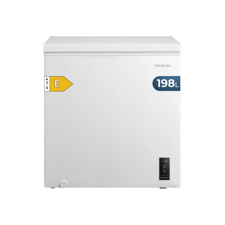 Cecotec Bolero CoolMarket Chest 198P White E Congelador Horizontal Convertible - Capacidad 198L - Temperatura Regulable - Cesta