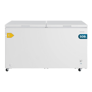 Cecotec Bolero CoolMarket Chest Duo 508M White E Congelador Horizontal Convertible - Capacidad 508L - Temperatura Regulable - Do