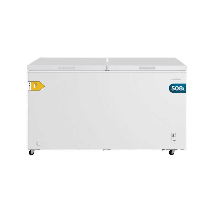 Cecotec Bolero CoolMarket Chest Duo 508M White E Congelador Horizontal Convertible - Capacidad 508L - Temperatura Regulable - Do