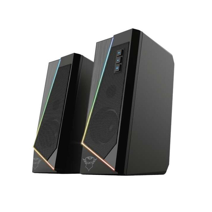 Trust Gaming GXT 609 Zoxa Altavoces USB 2.0 12W - Iluminacion LED RGB - Altavoz de 40mm - Color Negro