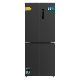 Cecotec Bolero CoolMarket 4D 394 Dark E Frigorifico Americano 4 Puertas - Capacidad 394L - Luz LED - Compresor Inverter - Modo V