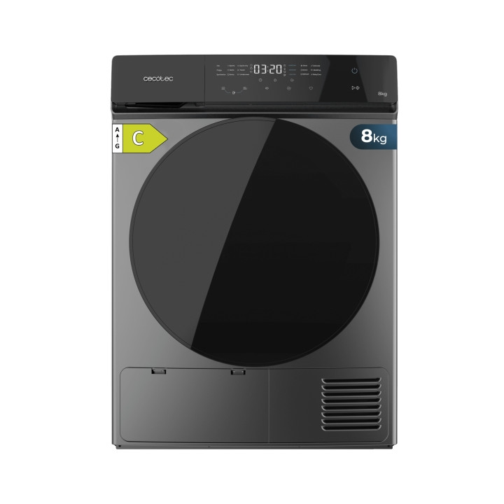 Cecotec Bolero DressCode Dry 8400 Inverter Steel Secadora con Bomba de Calor de 8kg - 15 Programas - Tambor de Acero Inoxidable