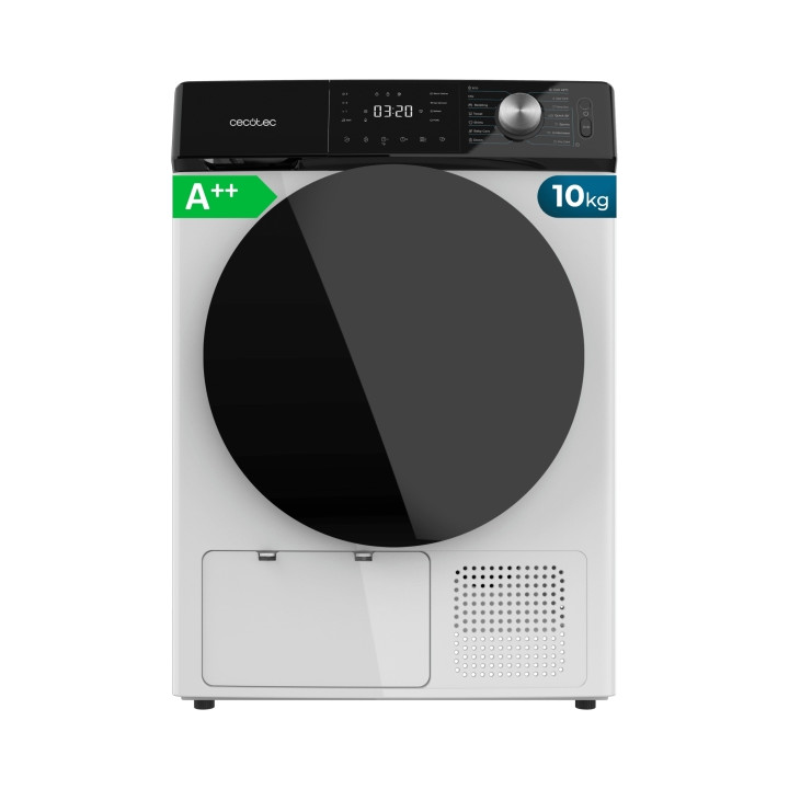 Cecotec Bolero DressCode Dry 10355 Secadora con Bomba de Calor de 10kg - 14 Programas - Tambor de Acero Inoxidable - Inicio Prog