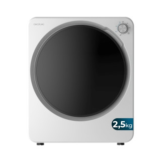 Cecotec Bolero DressCode Dry 3150V Mini Secadora de Evacuacion 2.5kg - 950W - 6 Programas - Color Blanco y Negro