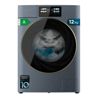 Cecotec Bolero Wash and Dry 106950 Autodose Inverter 3D Titanium Lavadora Secadora Autodosis - Capacidad 6kg - Velocidad 1400rpm