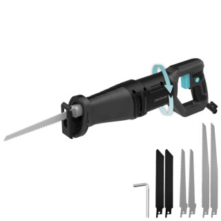 Cecotec Sierra de Sable LongFlex 710 Pro Sierra de Sable - 710W - Corte de 115mm - Recorido 20mm - Incluye 6 Cuchillas - Mango R