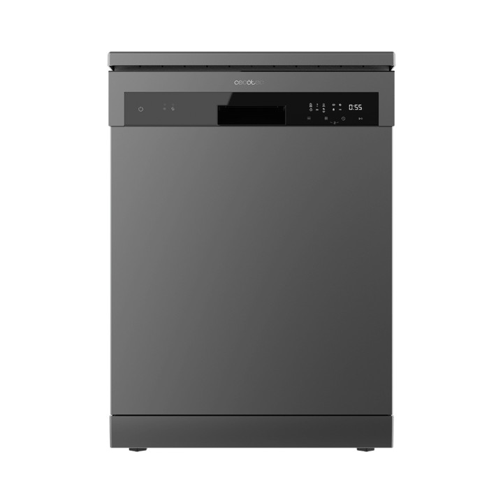 Cecotec Bolero Aguazero 6110 Dark Lavavajillas de 60cm - 13 Cubiertos - Temperatura Regulable - Seguro Infantil - 6 Programas -