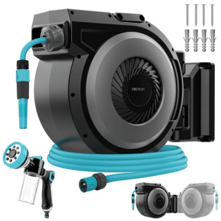 Cecotec HydroShell 300 Pro Manguera de 30m - Recogida Automatica - Cepillos Dobles Incorporados - Giro 180º - Accesorios Incluid