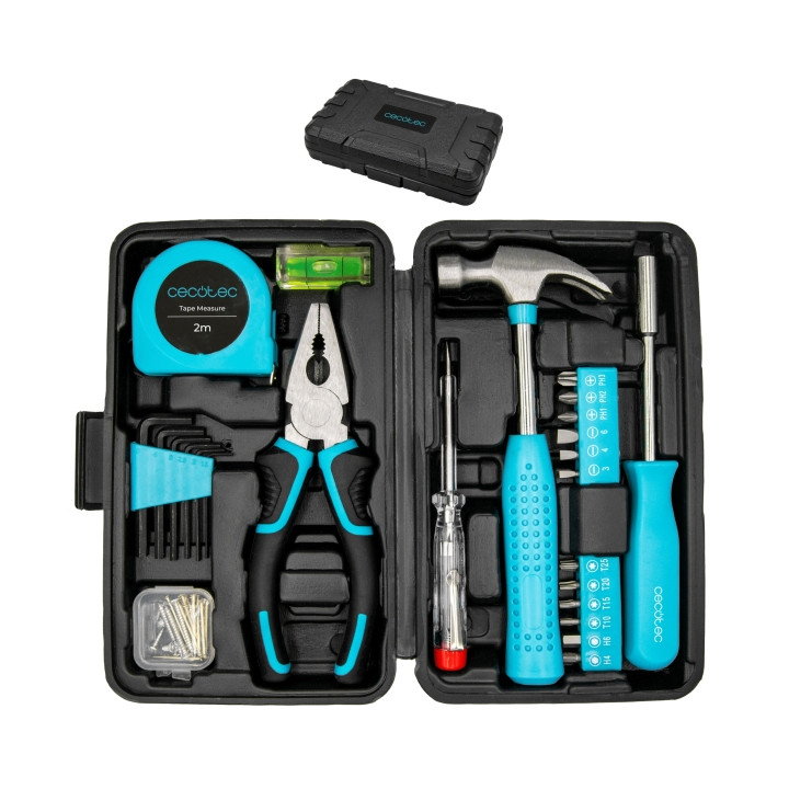 Cecotec ToolBox EasyGo Juego de Herramientas - 68 Piezas - Incluye Accesorios - Color Negro