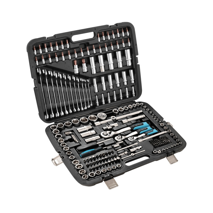 Cecotec ToolBox KRK 6200 Juego de Herramientas - 216 Piezas - Incluye Accesorios - Color Negro