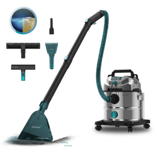 Cecotec Conga CarpetClean 20000 Pro Ultra Aspirador para Tapiceria de Solidos y Liquidos - 1600W - 21kPa - 2 Depositos de 20L y