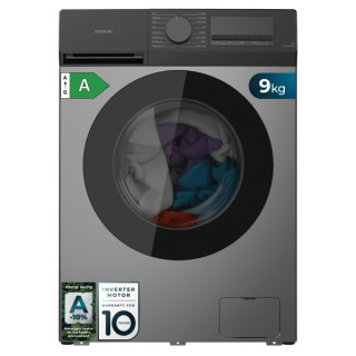 Cecotec Bolero DressCode 9450 Inverter Steel Lavadora de Carga Frontal - Capacidad 9kg - Velocidad 1400rpm - Temperatura Regulab