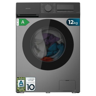 Cecotec Bolero DressCode 12450 Inverter Steel Lavadora de Carga Frontal - Capacidad 12kg - Velocidad 1400rpm - Temperatura Regul